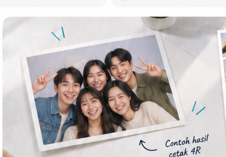 Contoh hasil cetak 4R Vibraframe